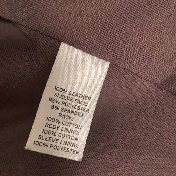 Trouve taupe leather jacket - Picture 9 of 9